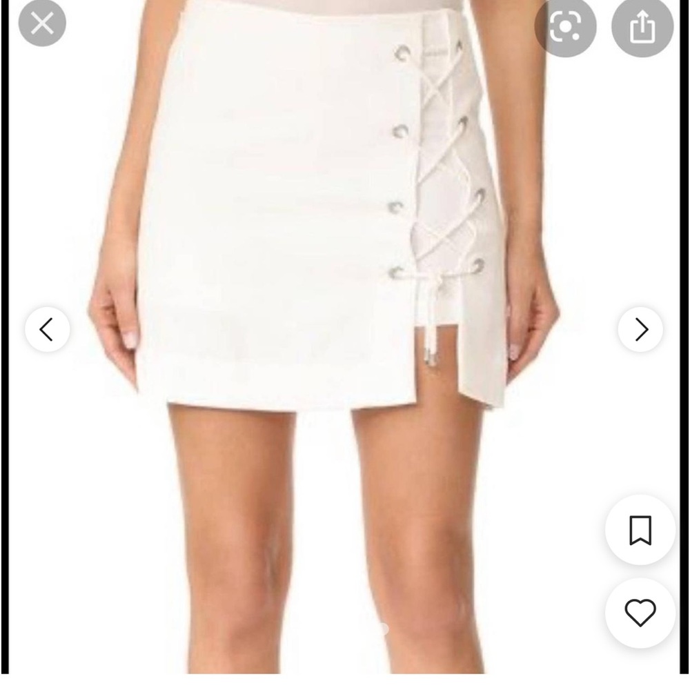 Rebecca Minkoff Women's White Skirt Size 0